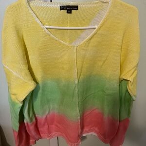 Metric Knits Women's Colorful Crew Neck Sweater